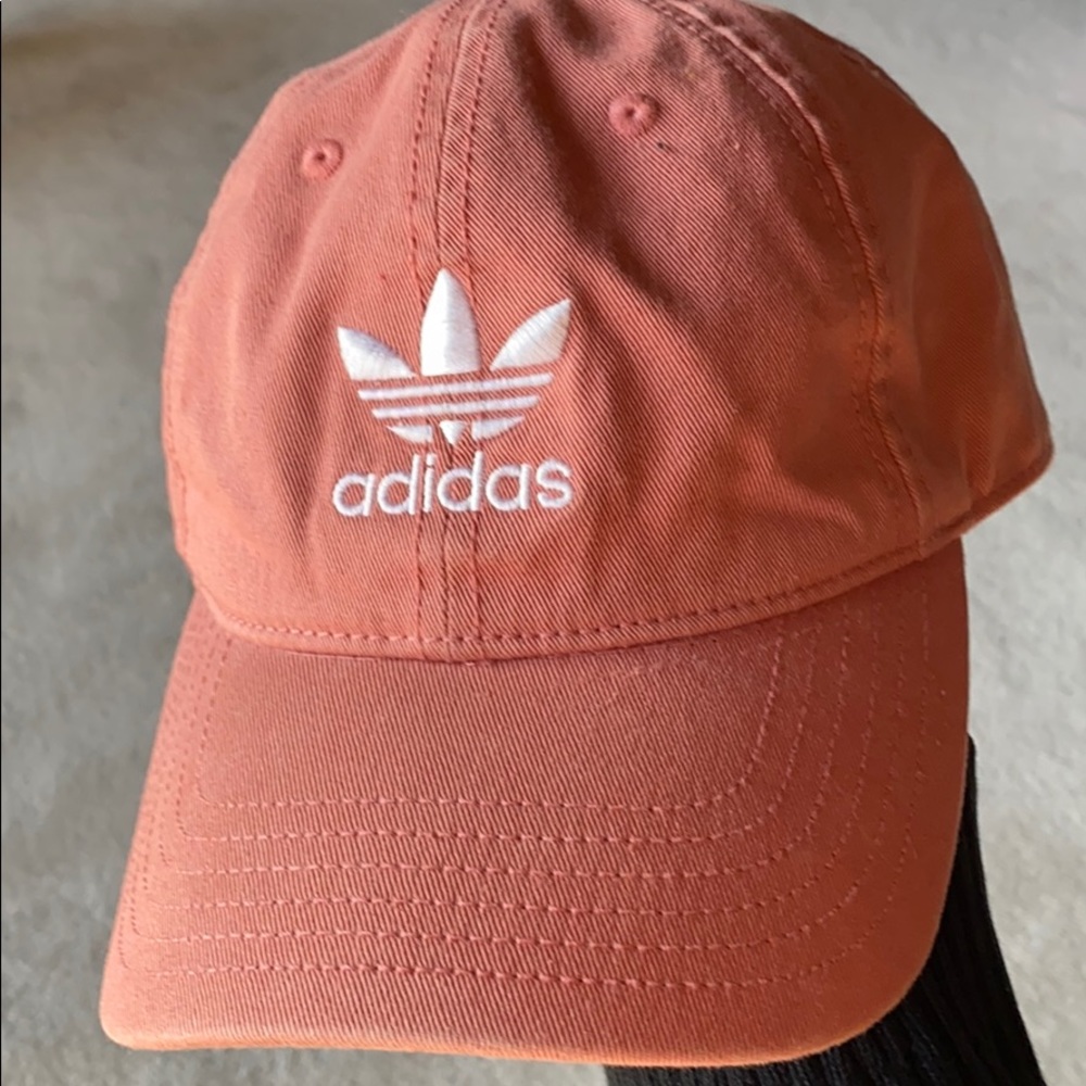 Pink adidas hat